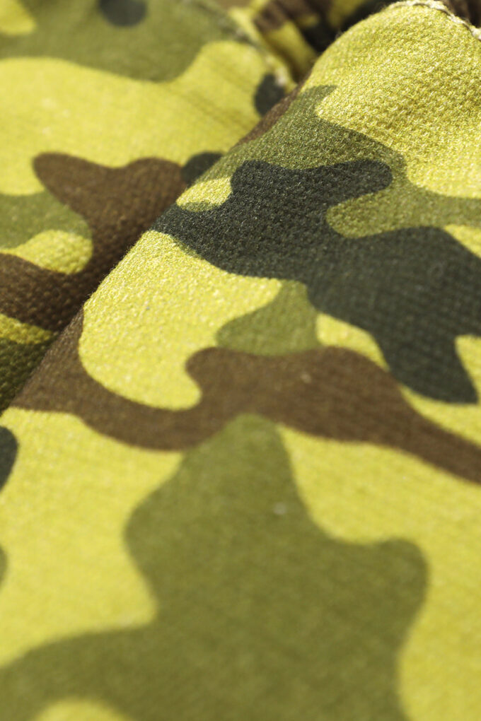 %100 pamuklu çocuk ev ayakkabısı yeşil militer desenli