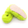 neon yeşil lime peluş kaydırmaz çocuk ev ayakkabısı
