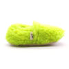neon yeşil lime peluş kaydırmaz çocuk ev ayakkabısı