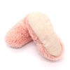 pembe marshmallow peluş kaydırmaz çocuk ev ayakkabısı
