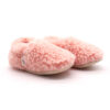 pembe marshmallow peluş kaydırmaz çocuk ev ayakkabısı