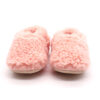 pembe marshmallow peluş kaydırmaz çocuk ev ayakkabısı