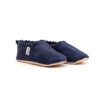 morgedan-denim-dots-capraz-keyifbebesi-beyaz Morgedan Puantiye Denim Pamuklu Çocuk Ev Ayakkabısı
