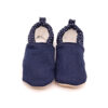 morgedan-denim-dots-ust-keyifbebesi-beyaz Morgedan Puantiye Denim Pamuklu Çocuk Ev Ayakkabısı