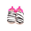Morgedan Pembe Zebra Pamuklu Çocuk Ev Ayakkabısı